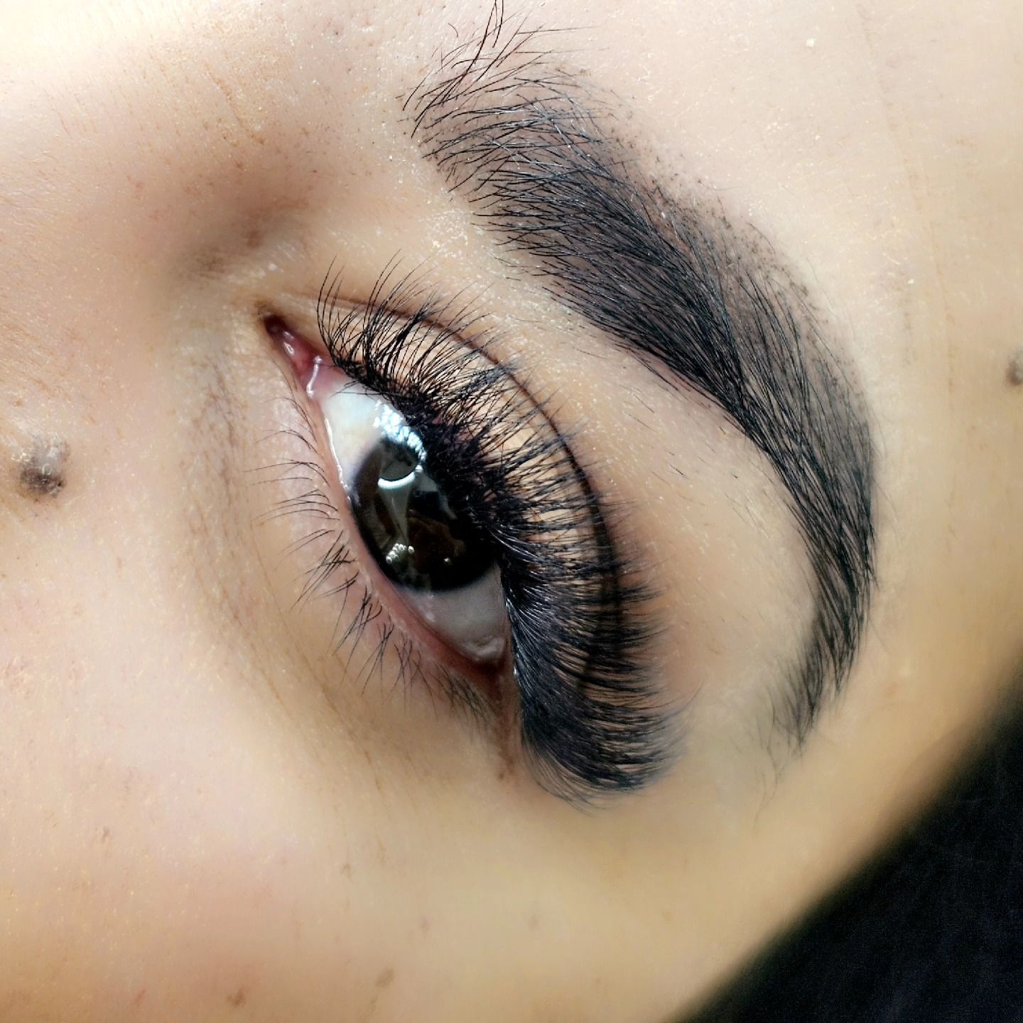 Mega volume — dense fan lash extensions result - Lashes Houston Studio